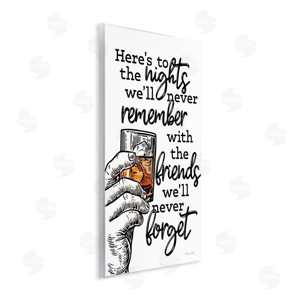 Susan Ball Funny Drinking with Friends Wall Plaque Art Print