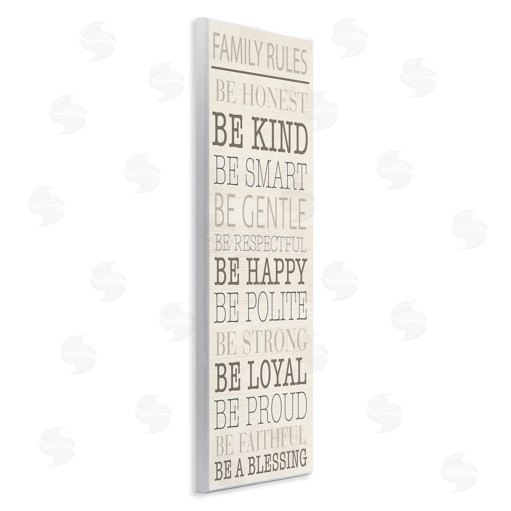 SunDance Group LLC Uplifting Family Rules Wall Plaque Art Print