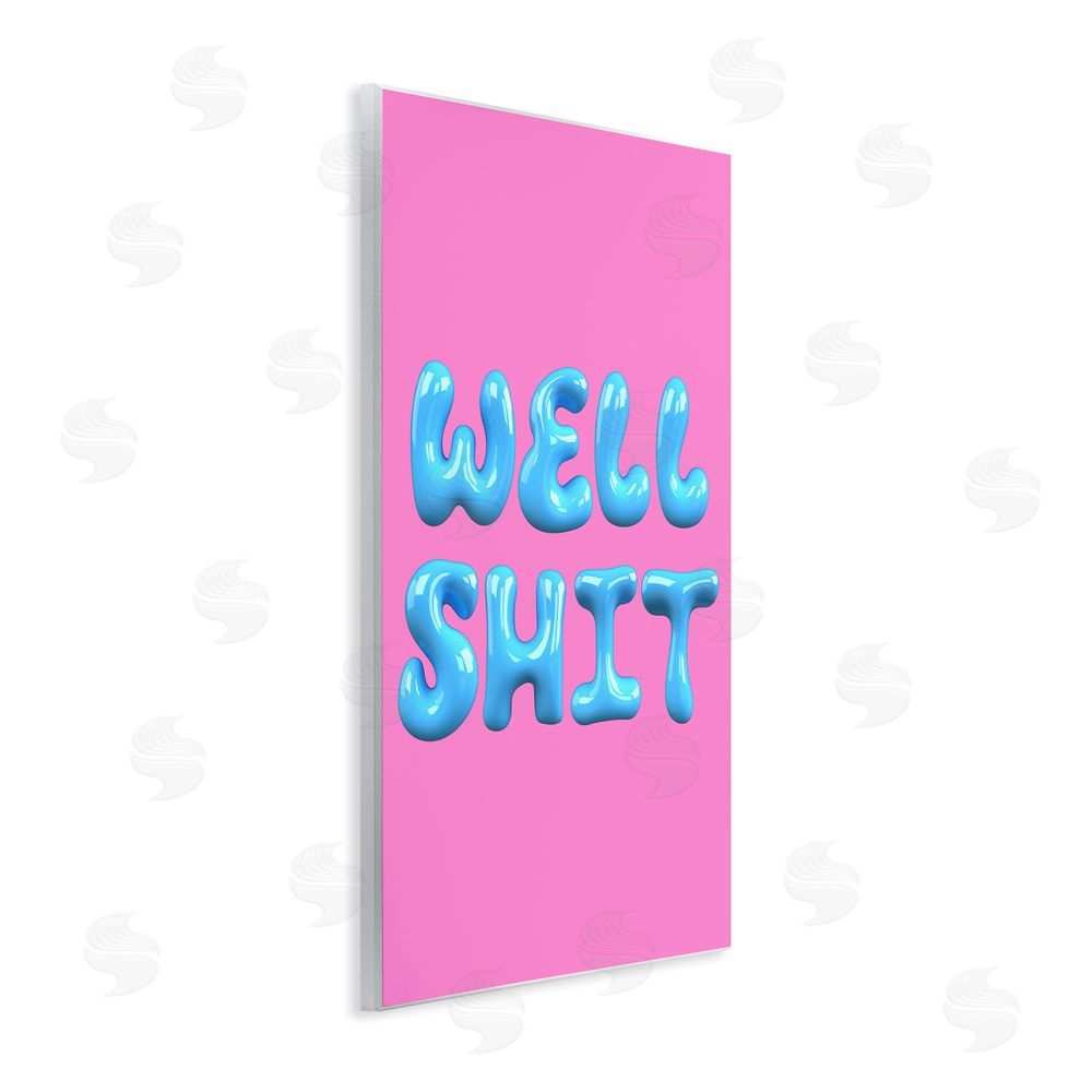 House of Lulu Pink & Blue Well Sh*t Wall Plaque Art Print
