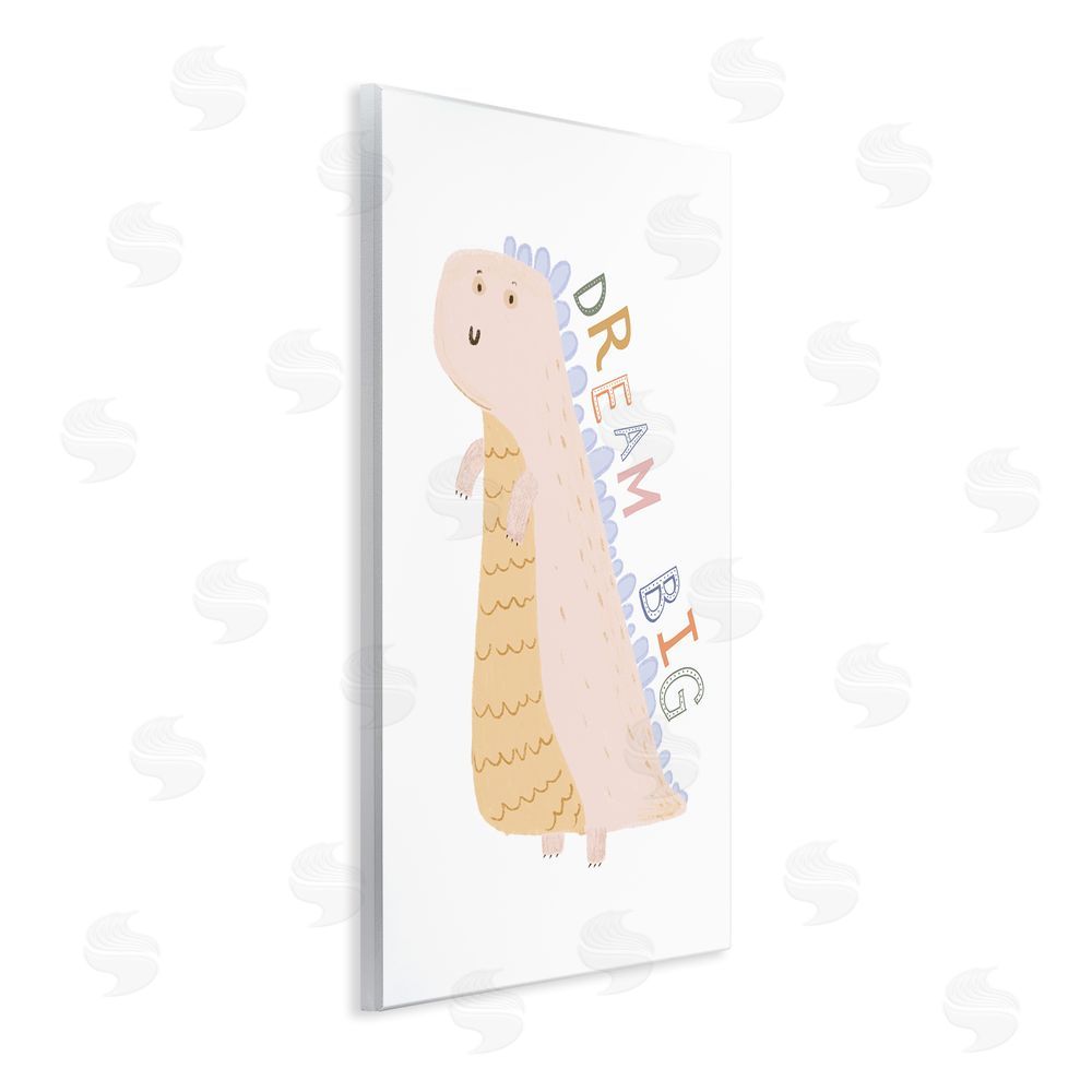 Katie Griggs Dream Big Pastel T-Rex Wall Plaque Art Print