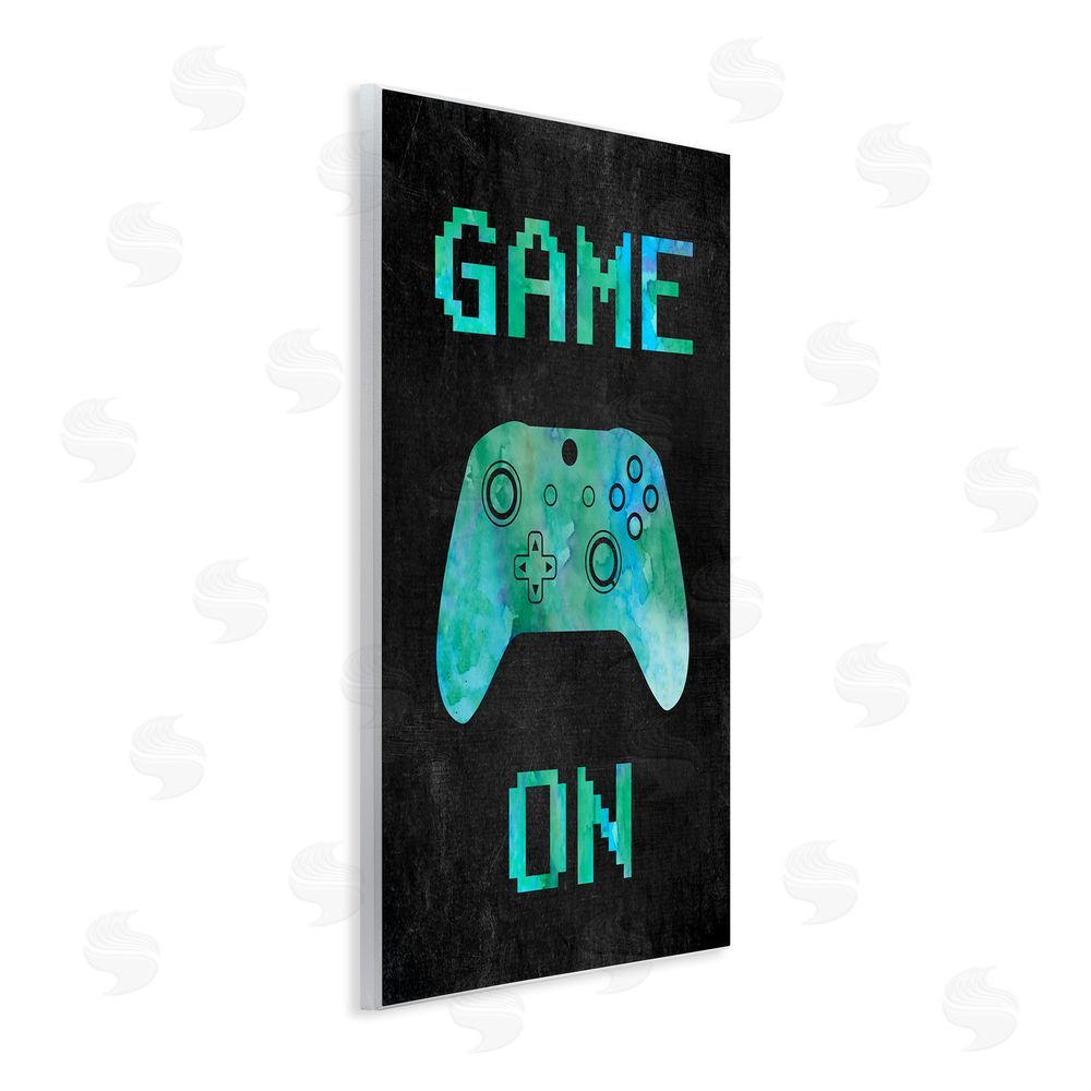 CAD Designs Pixel Game On Controller Wall Plaque Art Print