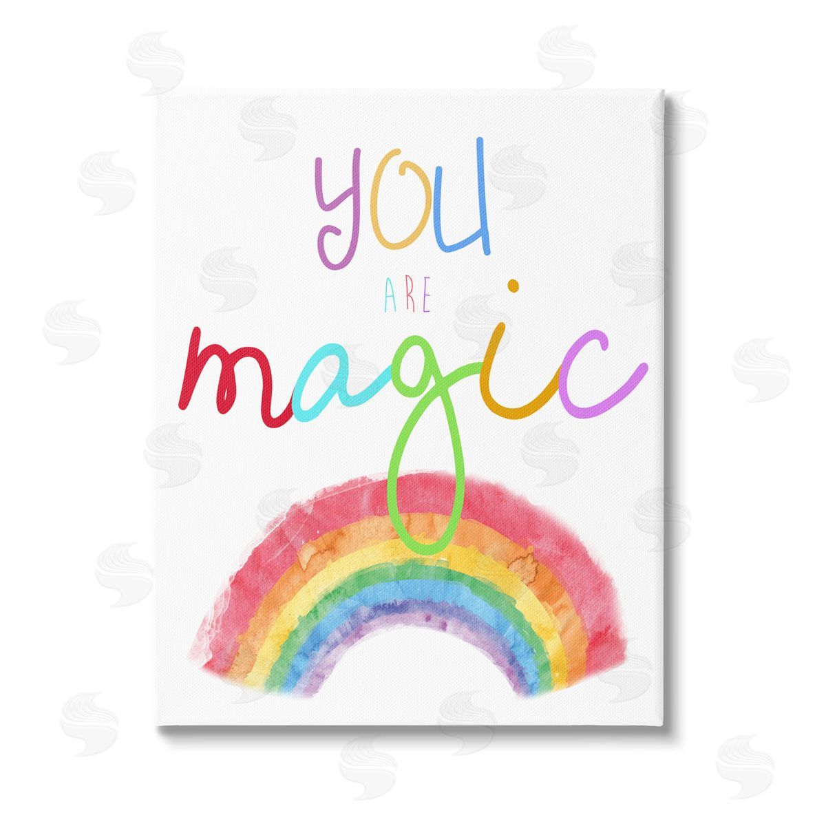 Amanda Murray You Are Magic Rainbow Stretched Canvas Wall Art Print