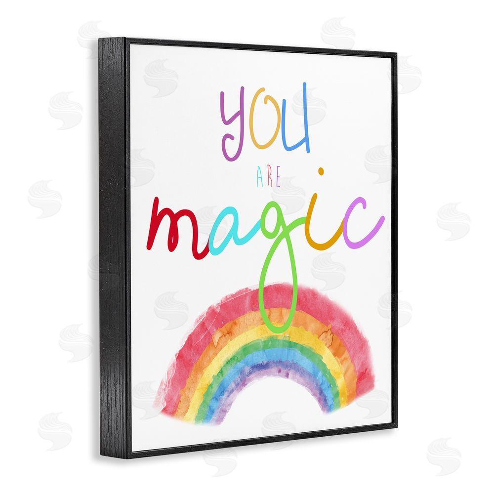 Amanda Murray You Are Magic Rainbow Black Framed Giclee Wall Art Print