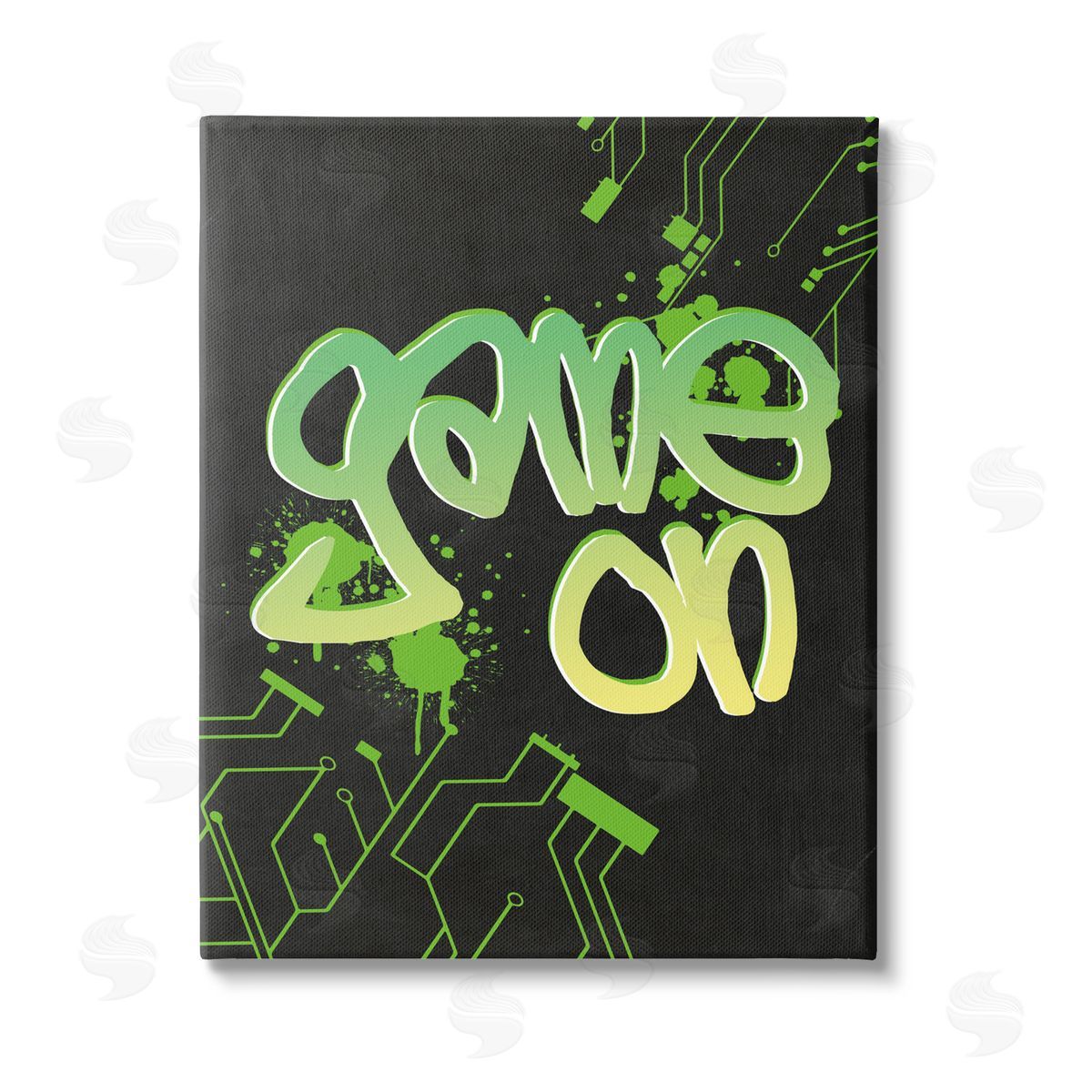 Amanda Murray Urban Game On Abstraction Stretched Canvas Wall Art Print