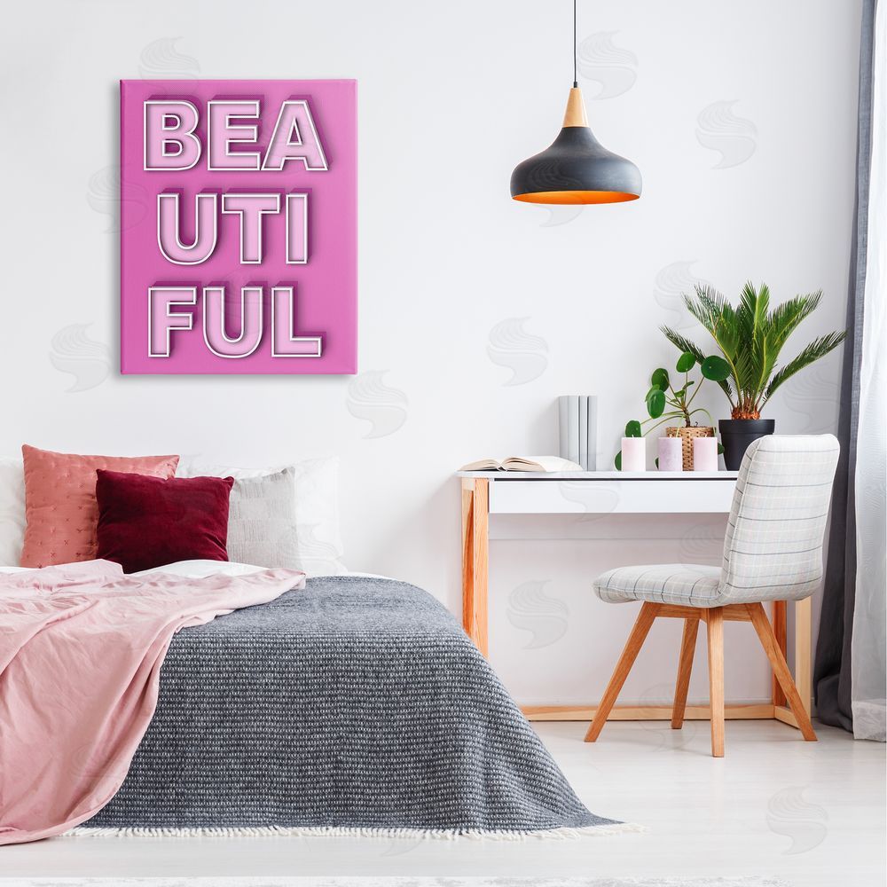 Martina Pavlova Bold Motivational Beautiful Text Canvas Wall Art Print in Room