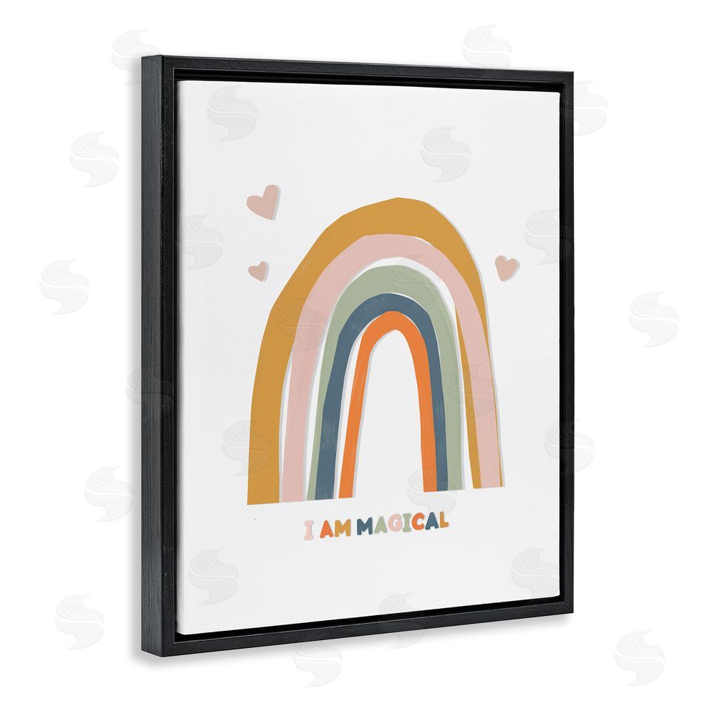 Leah Straatsma I Am Magical Earth Tones Black Floating Frame Canvas Wall Art Print
