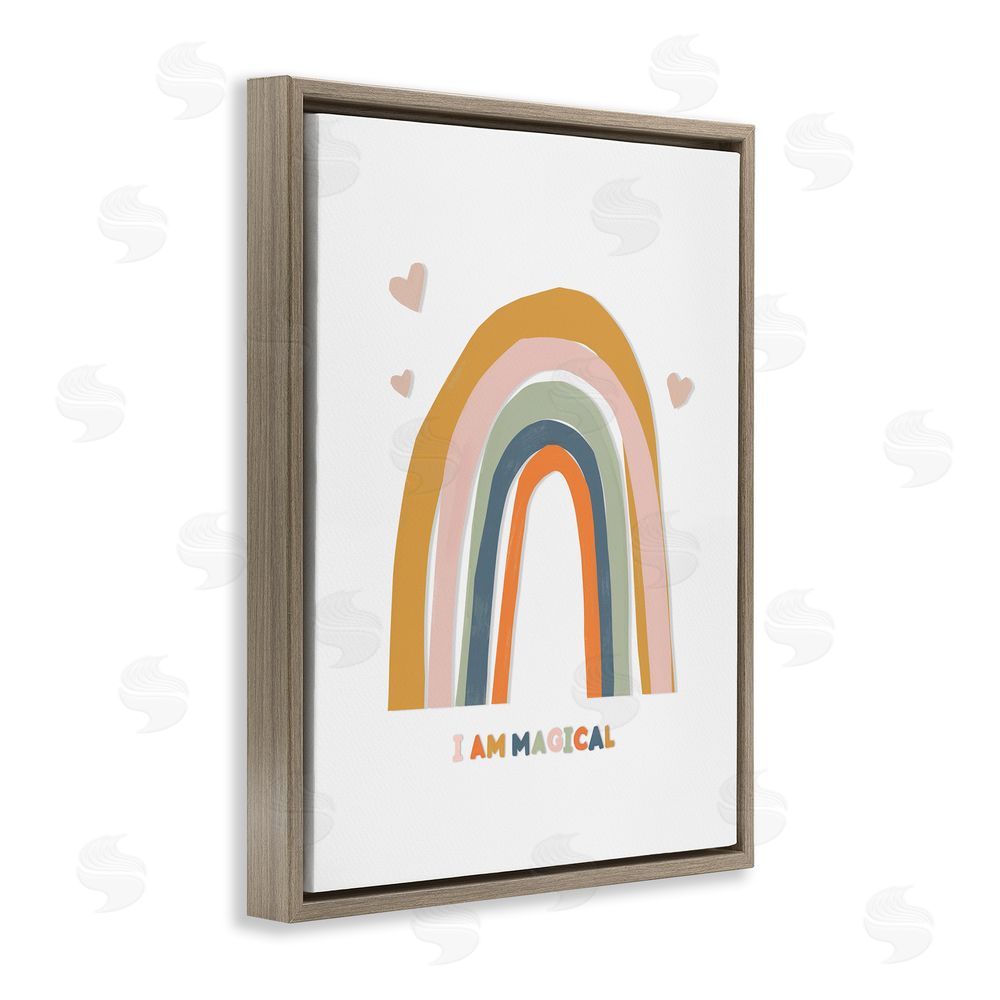 Leah Straatsma I Am Magical Earth Tones Brown Floating Frame Canvas Wall Art Print