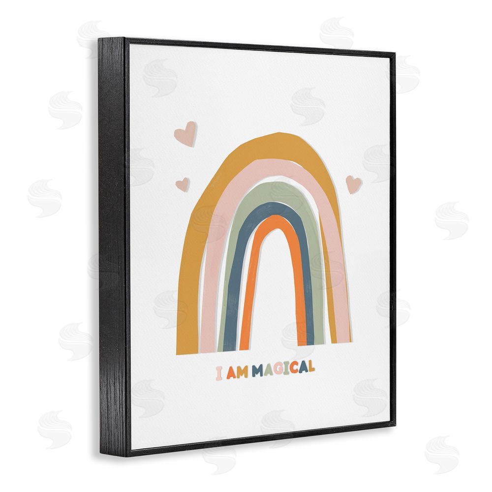 Leah Straatsma I Am Magical Earth Tones Black Framed Giclee Wall Art Print