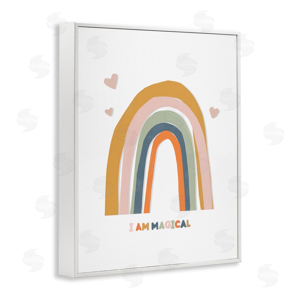 Leah Straatsma I Am Magical Earth Tones White Framed Giclee Wall Art Print
