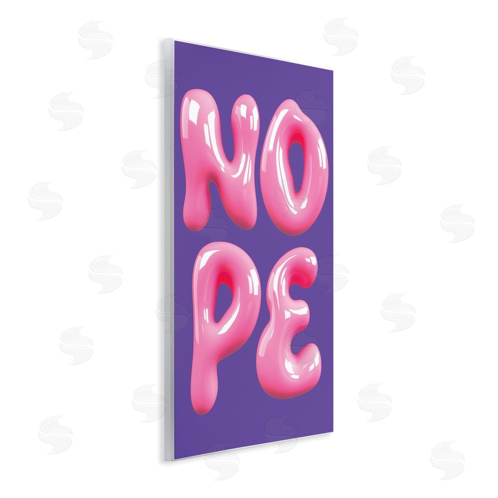House of Lulu Abstract Nope Bold Text Wall Plaque Art Print