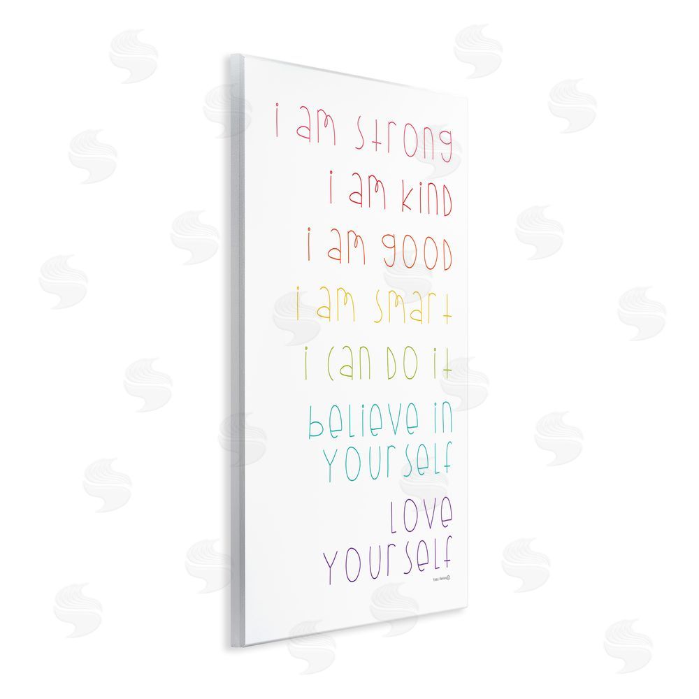 Yass Naffas Designs Love Yourself Confidence Phrases Wall Plaque Art Print
