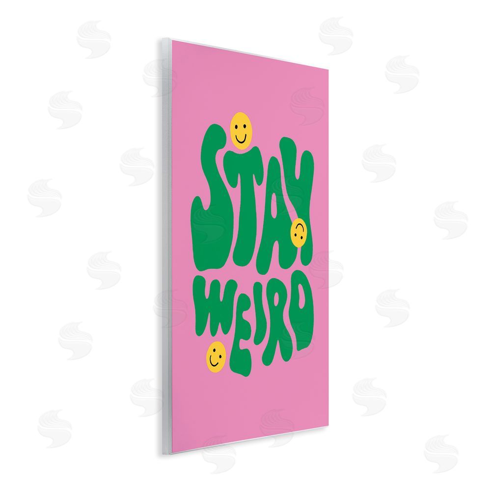 House of Lulu Stay Weird Retro Smilies Wall Plaque Art Print