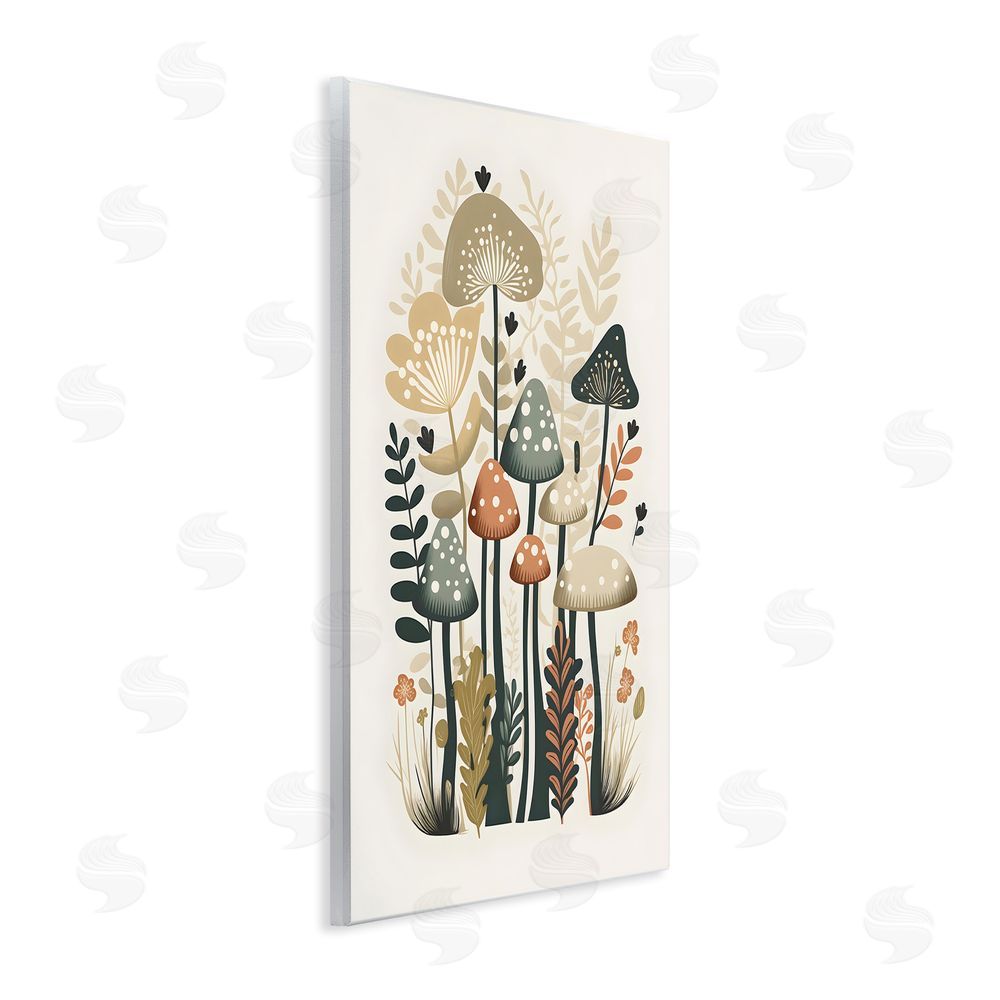 Petal Prints Design Whimsical Mushroom Botanicals Wall Plaque Art Print