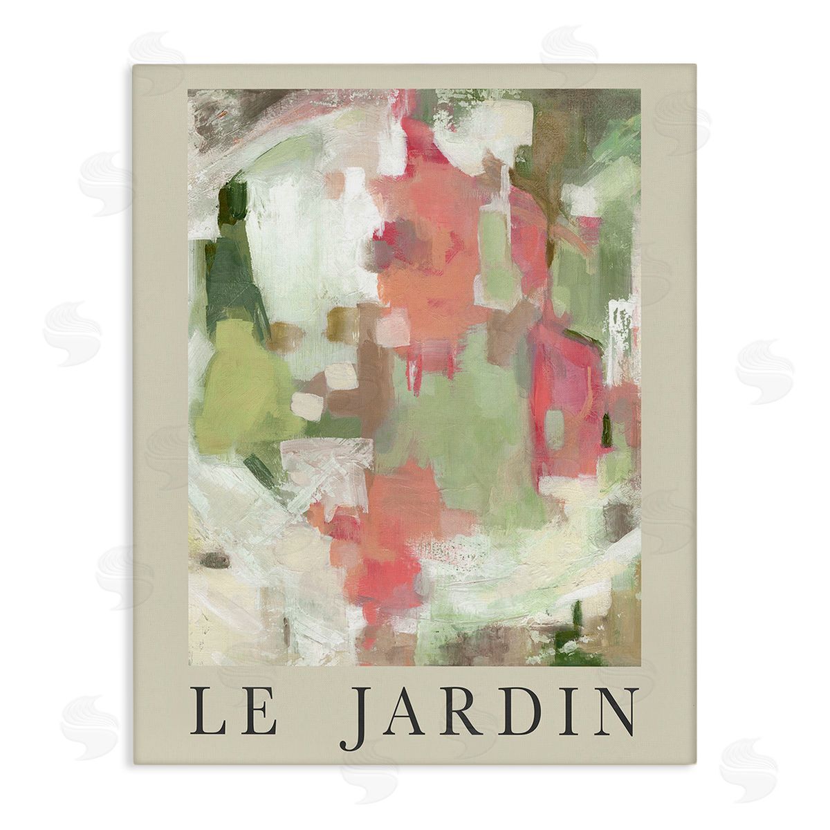 Carol Robinson Abstract Garden Painting Stretched Canvas Wall Art Print