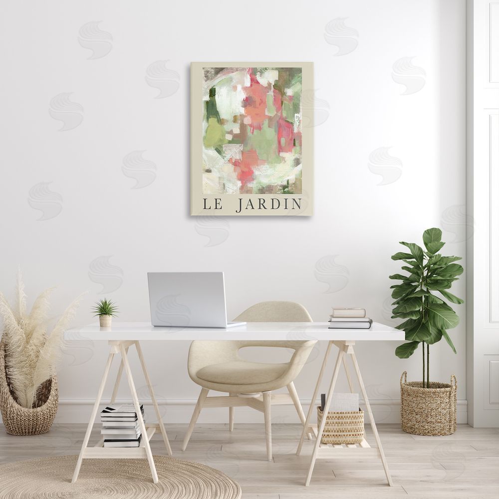 Carol Robinson Abstract Garden Painting Canvas Wall Art Print in Room