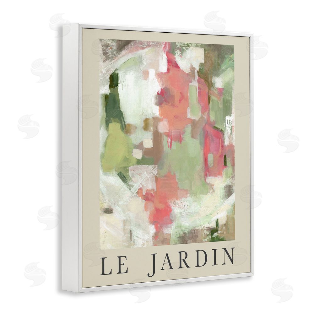 Carol Robinson Abstract Garden Painting White Framed Giclee Wall Art Print