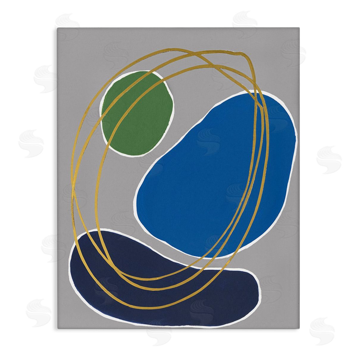 Regina Moore Oblong Geometric Shapes Stretched Canvas Wall Art Print