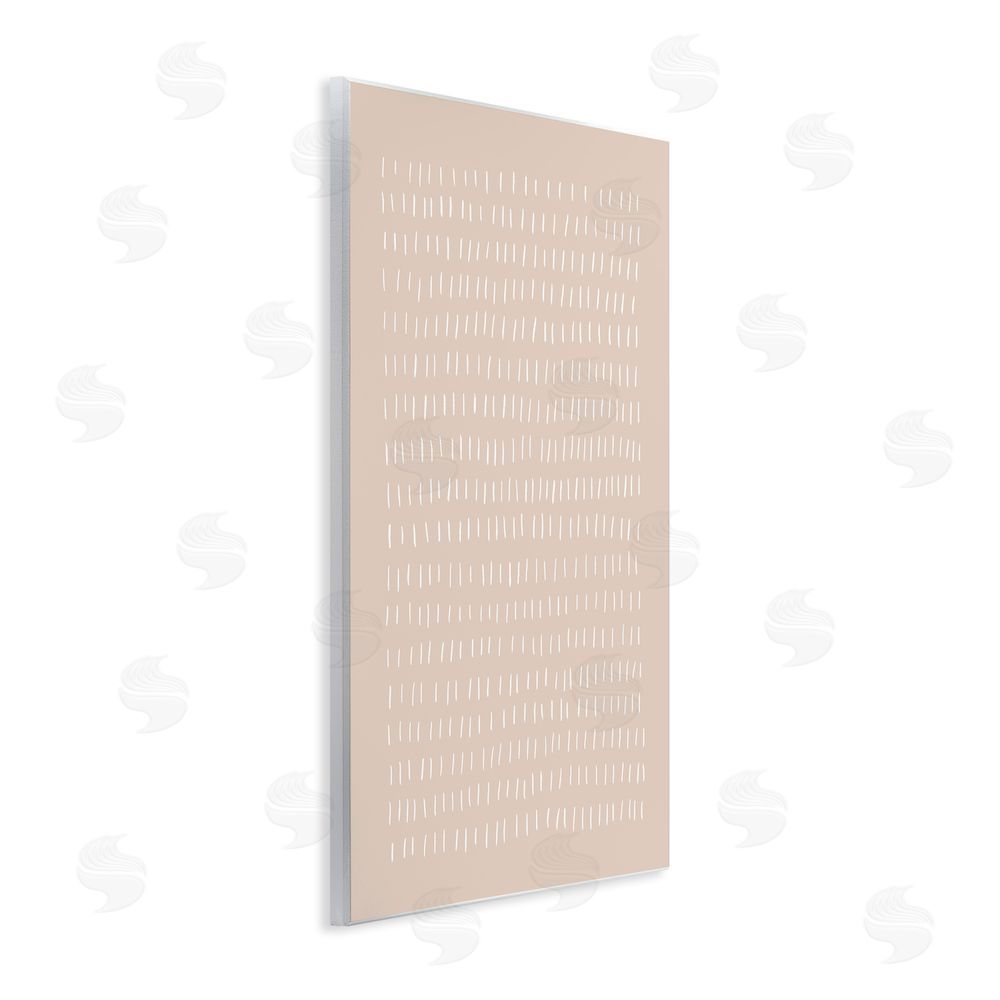 Victoria Borges Beige Dash Pattern Wall Plaque Art Print