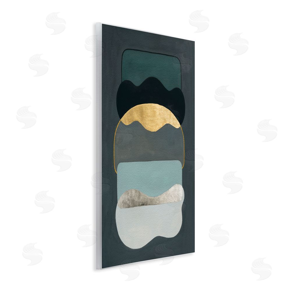 Grace Popp Dark Layered Shapes Wall Plaque Art Print