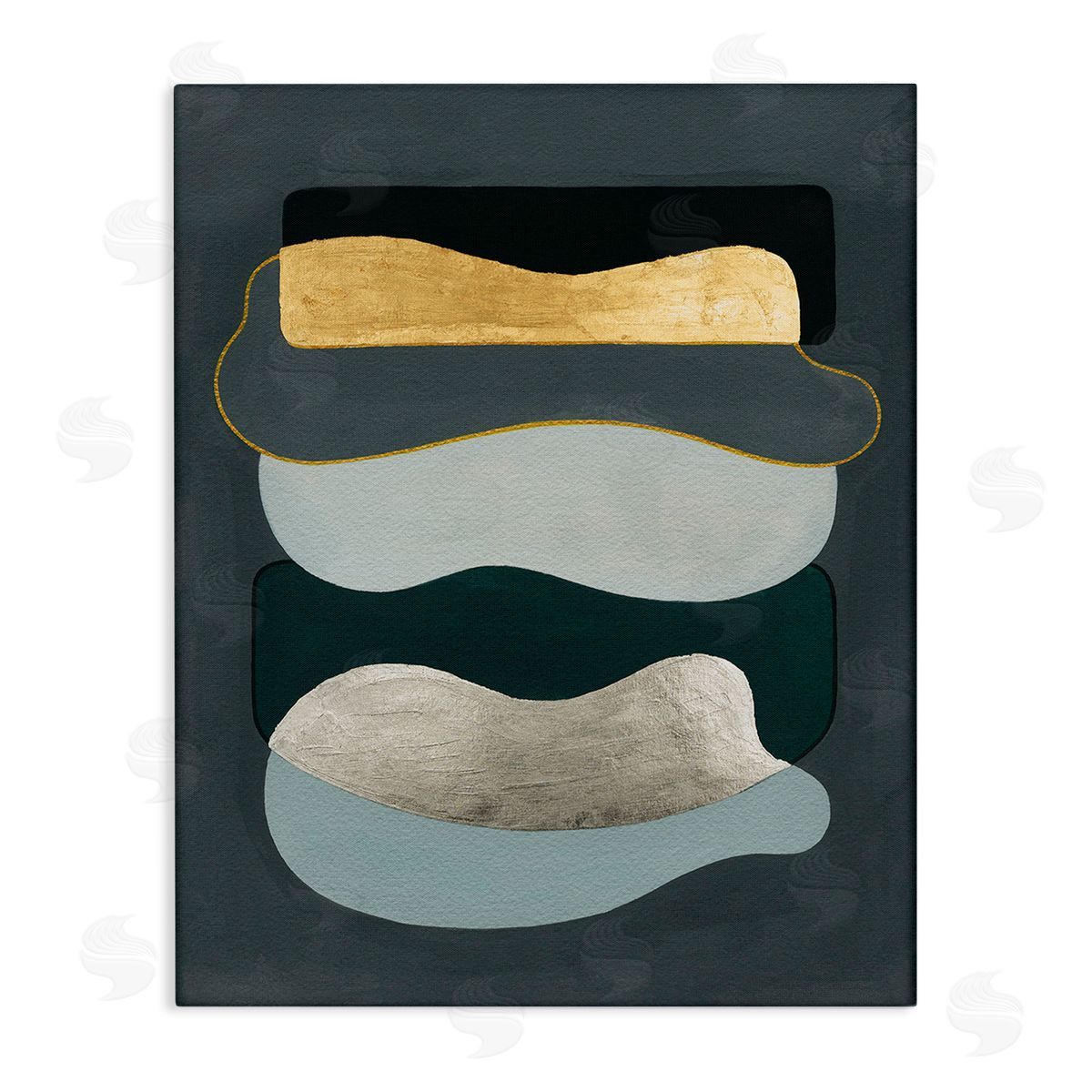 Grace Popp Dark & Glam Geometric Stretched Canvas Wall Art Print