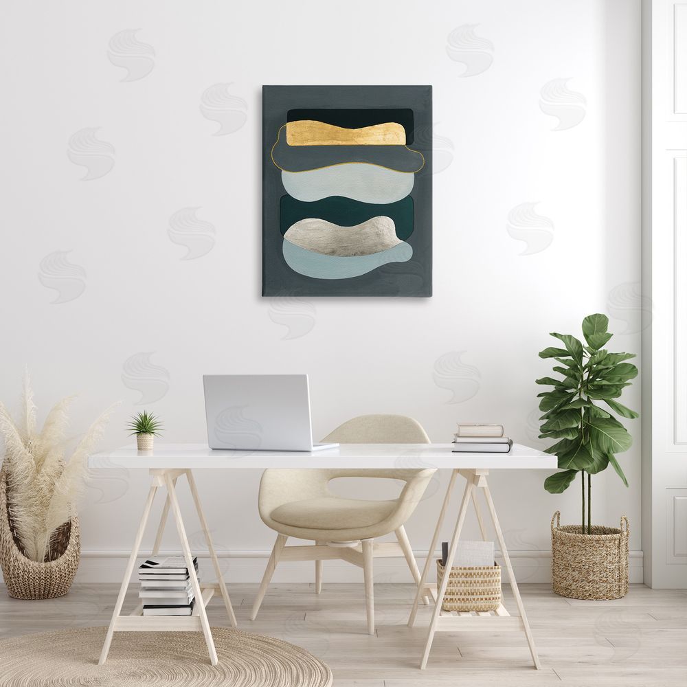 Grace Popp Dark & Glam Geometric Canvas Wall Art Print in Room