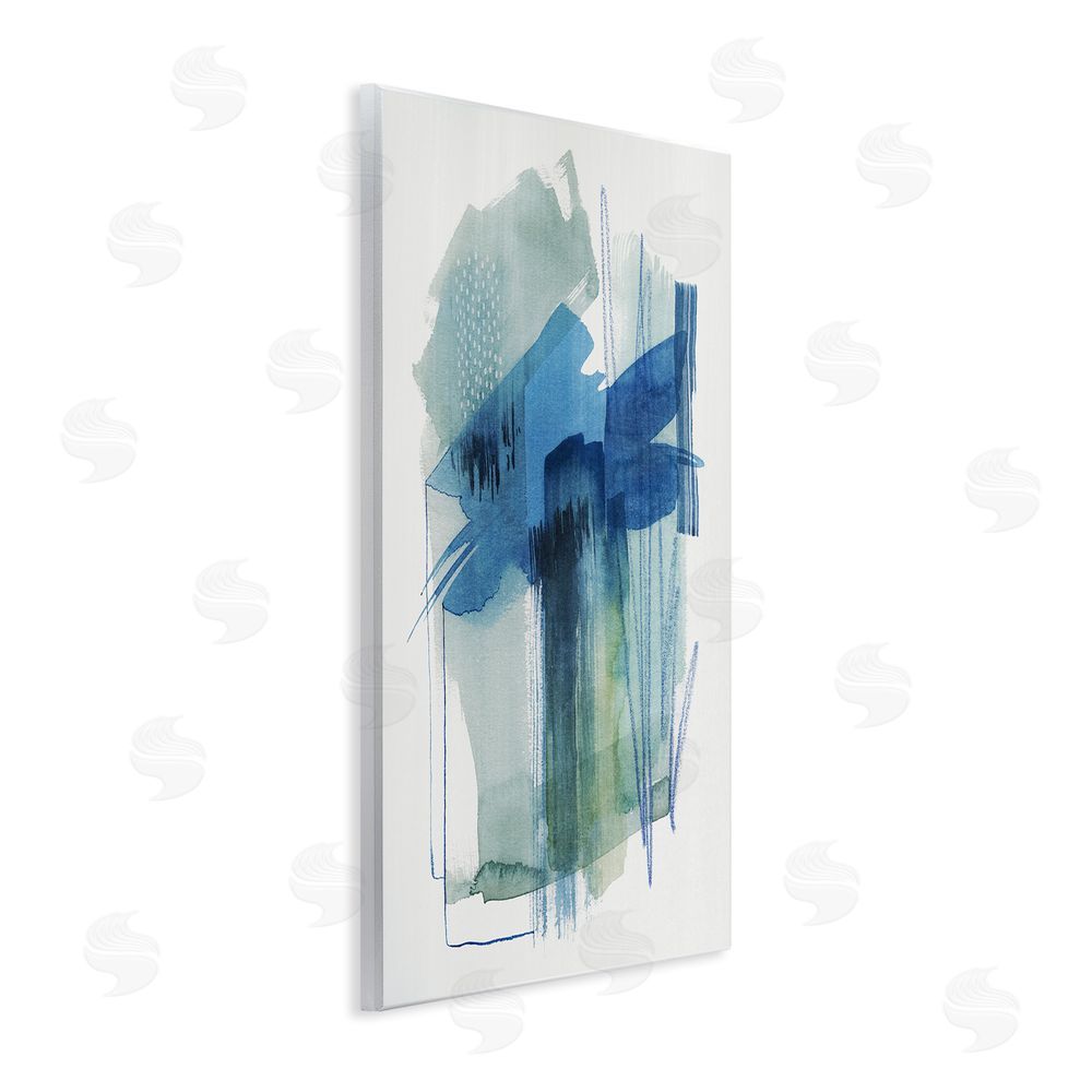 Grace Popp Blue Scribbles Painting Wall Plaque Art Print