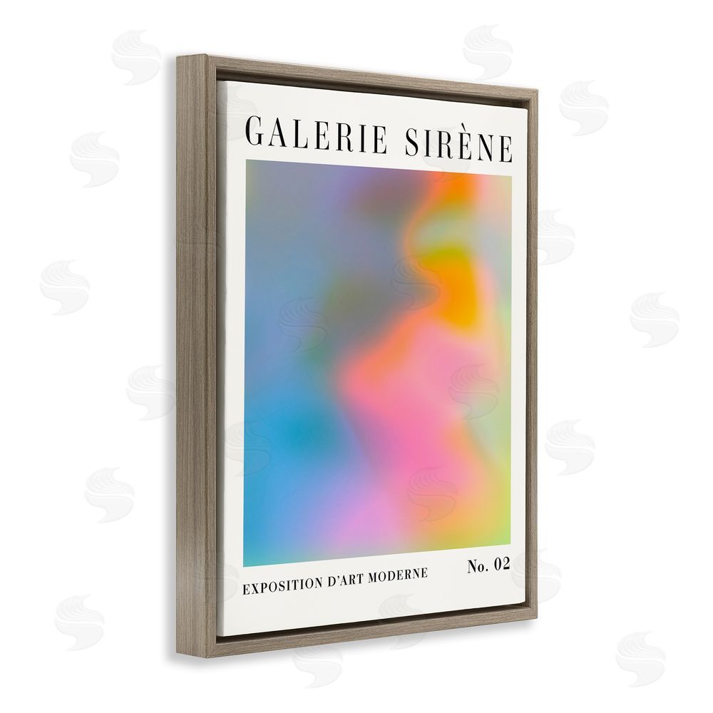 Victoria Barnes Swirled Patterned Hues Brown Floating Frame Canvas Wall Art Print