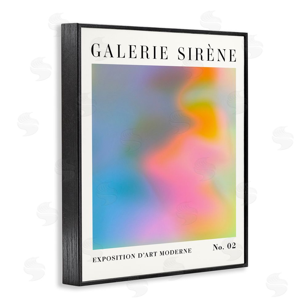 Victoria Barnes Swirled Patterned Hues Black Framed Giclee Wall Art Print