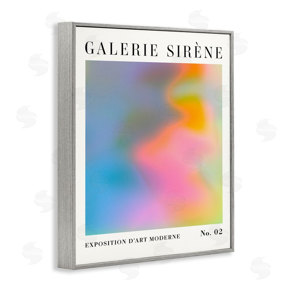Victoria Barnes Swirled Patterned Hues Gray Framed Giclee Wall Art Print