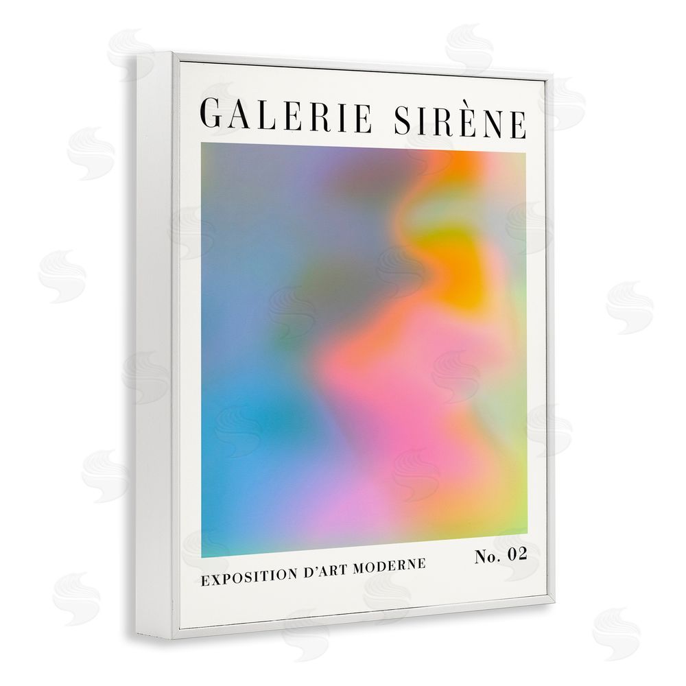 Victoria Barnes Swirled Patterned Hues White Framed Giclee Wall Art Print
