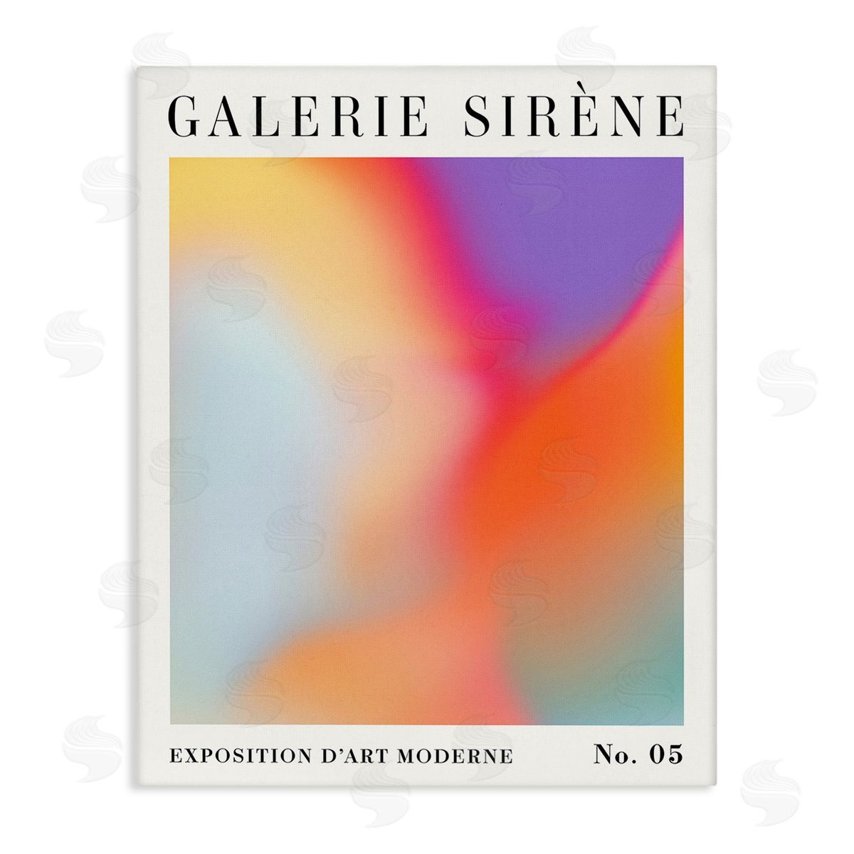 Victoria Barnes Vivid Light Flare Pattern Stretched Canvas Wall Art Print