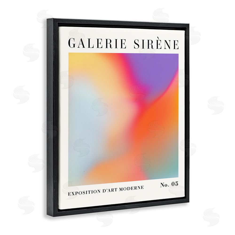 Victoria Barnes Vivid Light Flare Pattern Black Floating Frame Canvas Wall Art Print