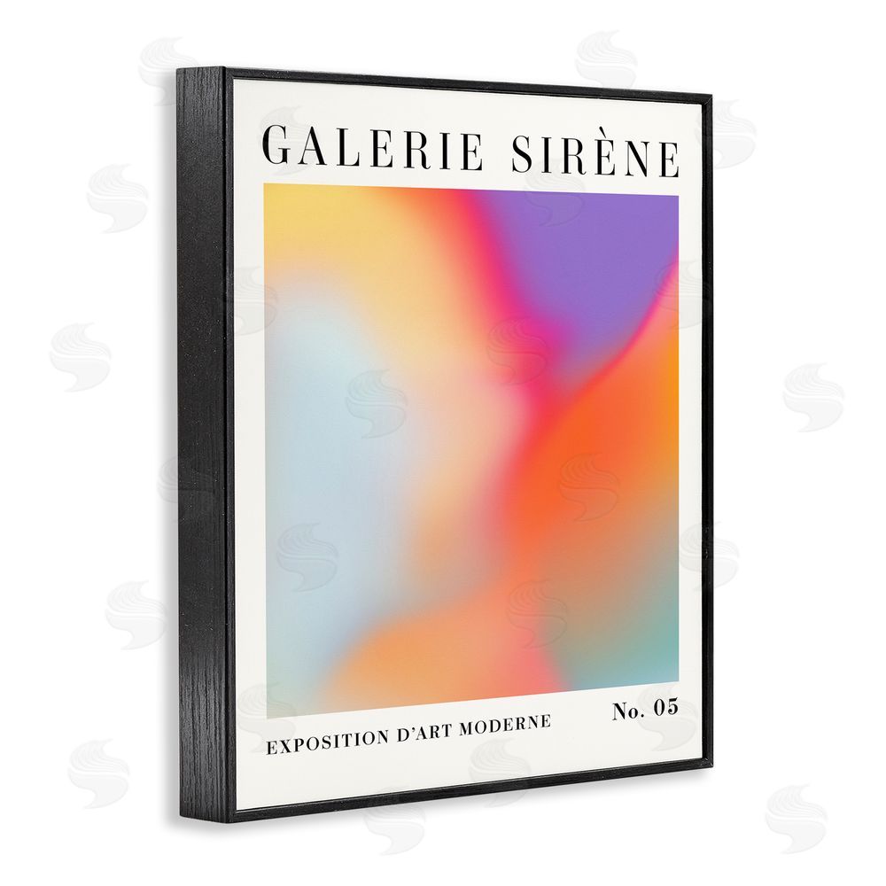 Victoria Barnes Vivid Light Flare Pattern Black Framed Giclee Wall Art Print