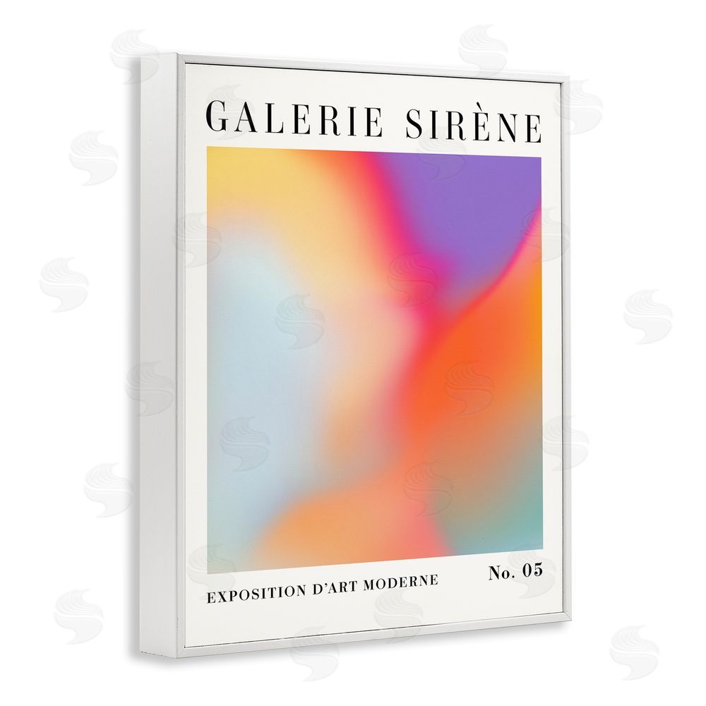 Victoria Barnes Vivid Light Flare Pattern White Framed Giclee Wall Art Print