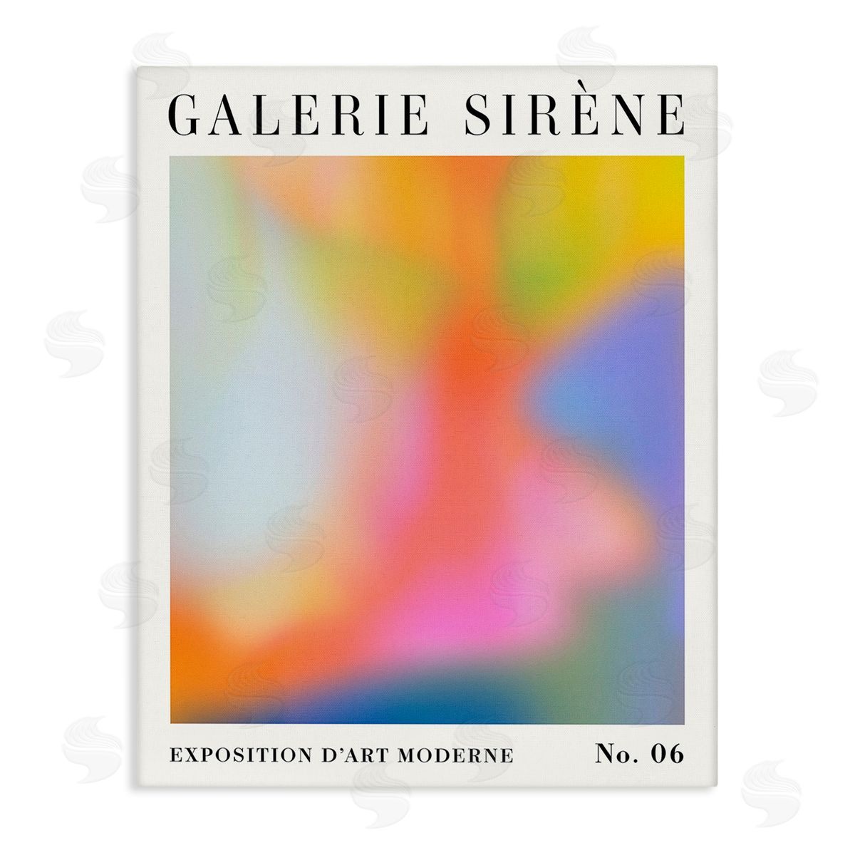 Victoria Barnes Abstract Aurora Pattern Stretched Canvas Wall Art Print