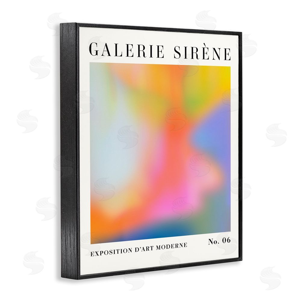 Victoria Barnes Abstract Aurora Pattern Black Framed Giclee Wall Art Print