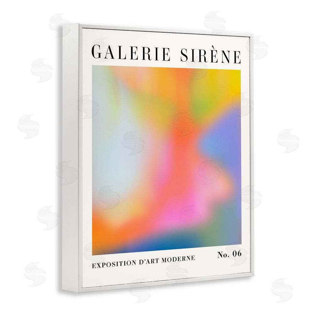 Victoria Barnes Abstract Aurora Pattern White Framed Giclee Wall Art Print
