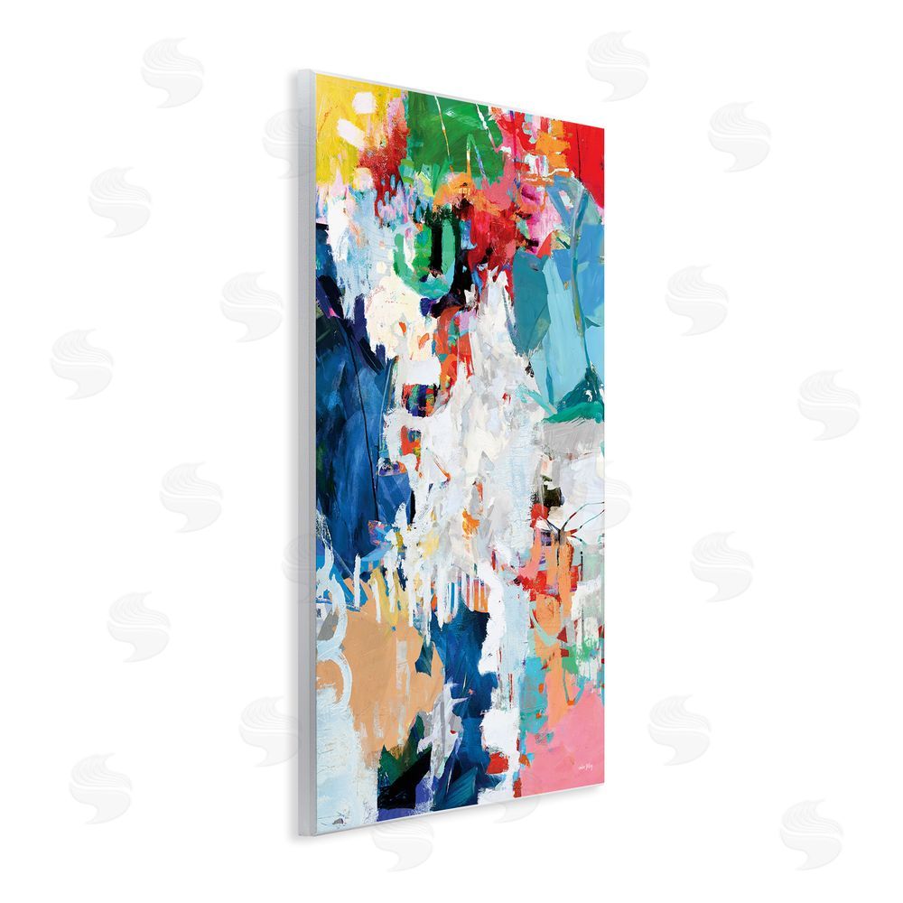 Amber Sterling Varied Expressive Collage Wall Plaque Art Print