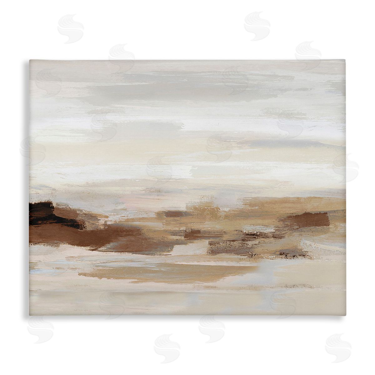 Amber Sterling Subtle Desert Dunes Stretched Canvas Wall Art Print