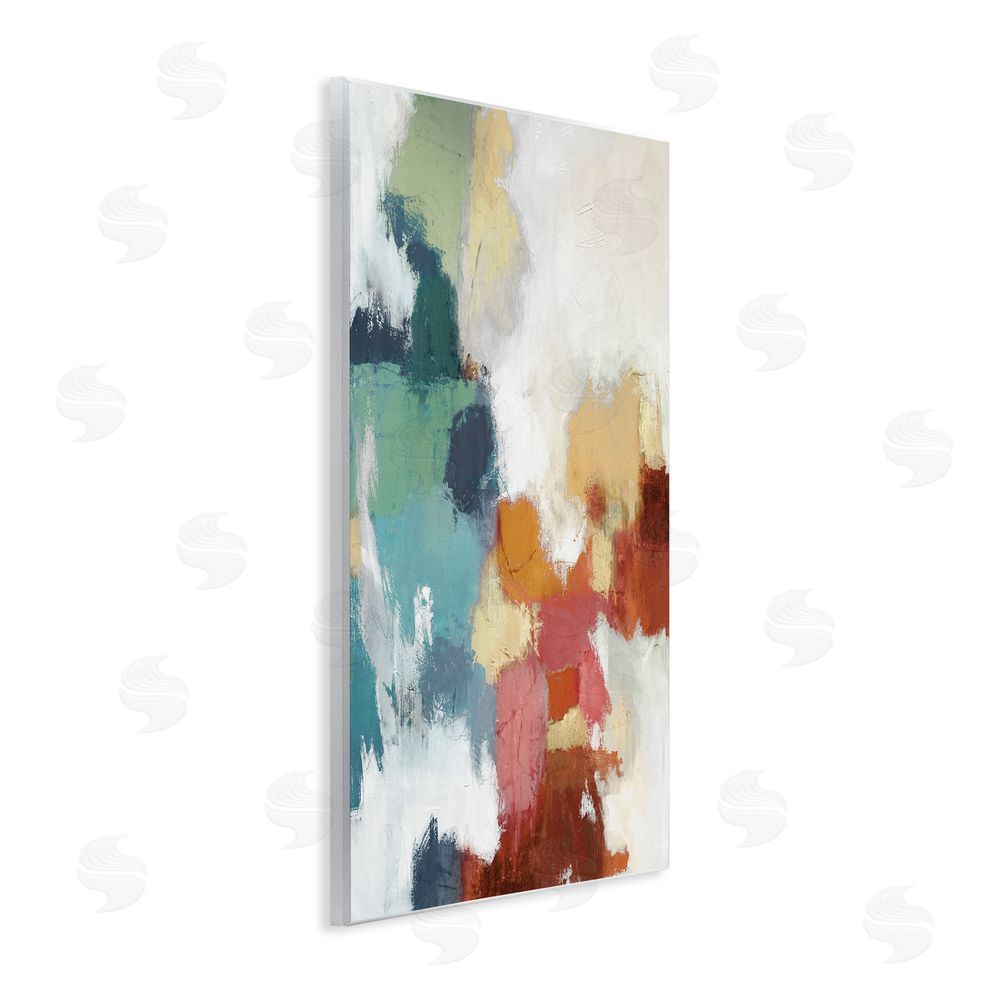 Amber Sterling Dynamic Abstract Hues Wall Plaque Art Print