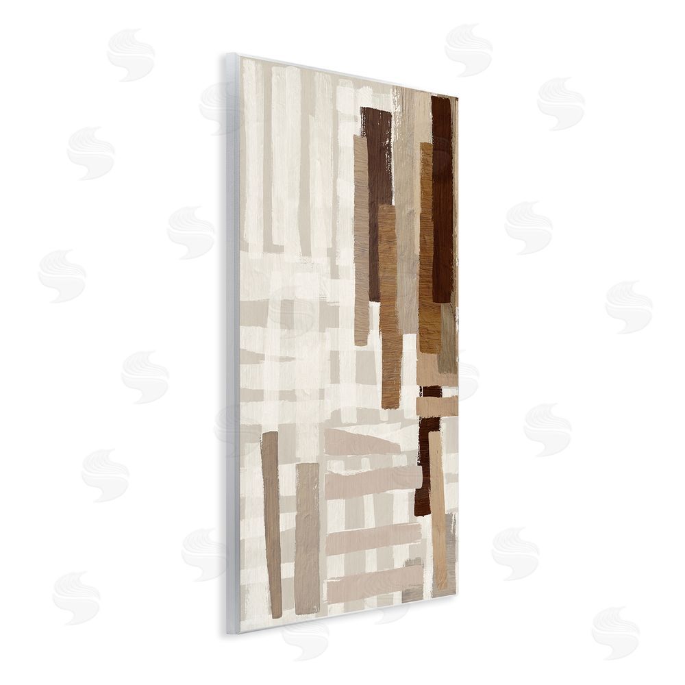 Amber Sterling Rustic Hatched Pattern Wall Plaque Art Print
