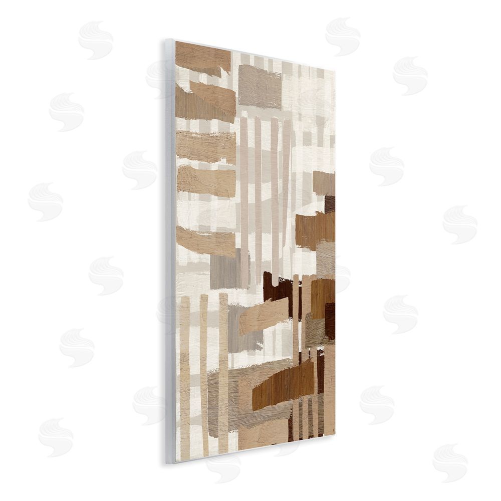 Amber Sterling Natural Hatched Hues Wall Plaque Art Print