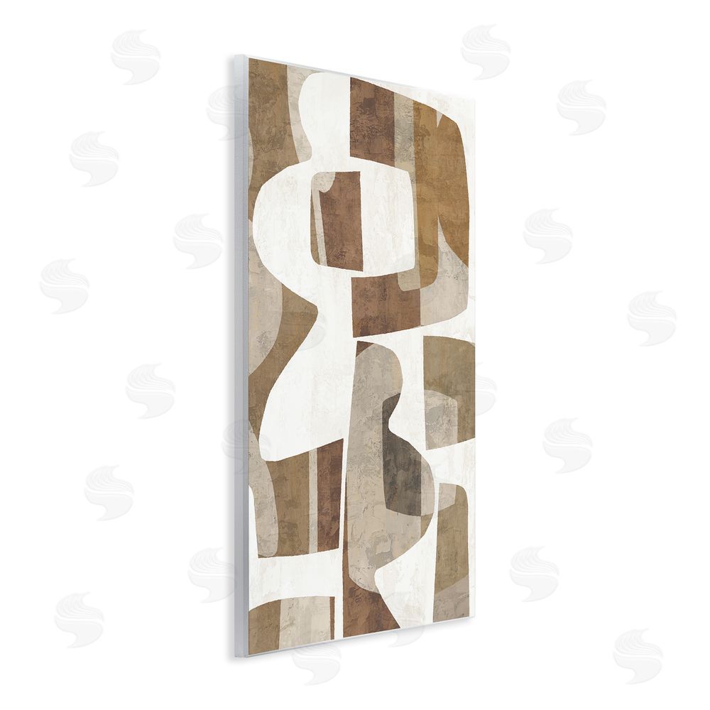 Amber Sterling Wavy Southwestern Shapes Wall Plaque Art Print
