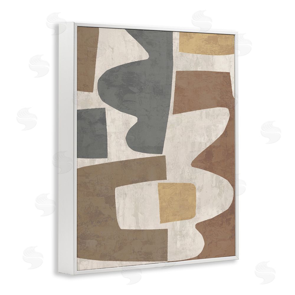 Amber Sterling Modern Geometric Boho White Framed Giclee Wall Art Print