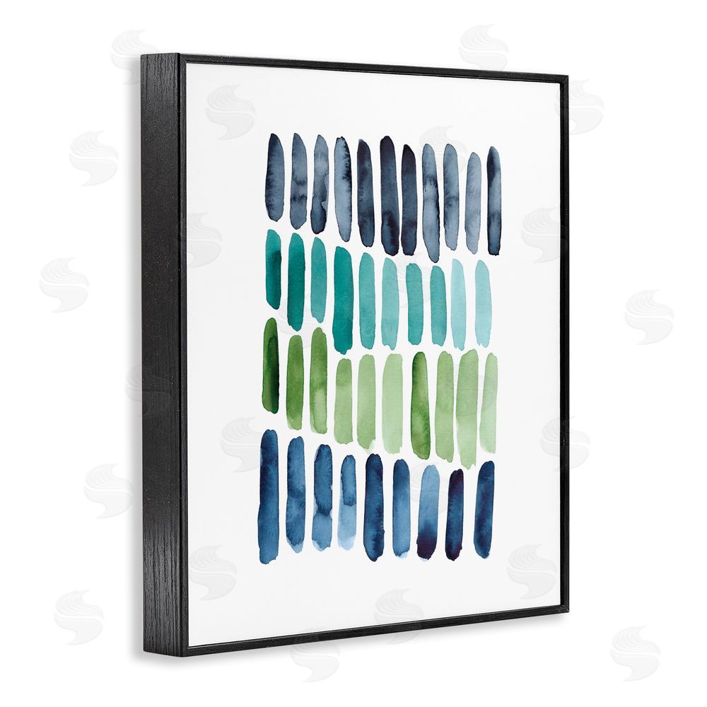 Lisa Nohren Nautical Minimalist Shapes Black Framed Giclee Wall Art Print