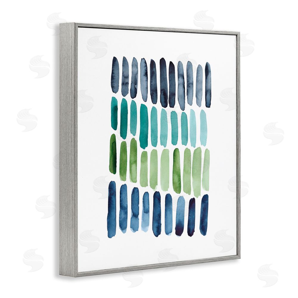 Lisa Nohren Nautical Minimalist Shapes Gray Framed Giclee Wall Art Print