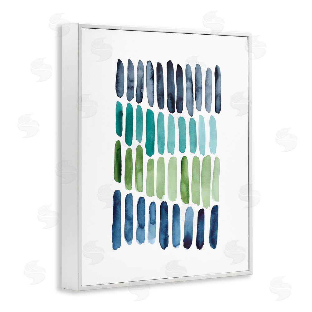 Lisa Nohren Nautical Minimalist Shapes White Framed Giclee Wall Art Print