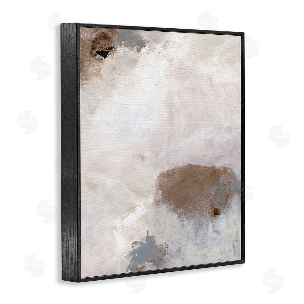 Nikita Jariwala Muted Neutral Painting Black Framed Giclee Wall Art Print