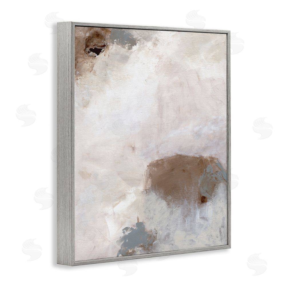 Nikita Jariwala Muted Neutral Painting Gray Framed Giclee Wall Art Print