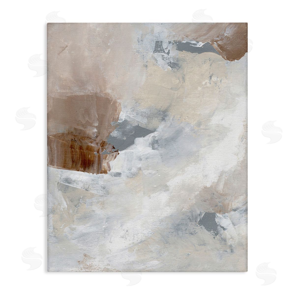 Nikita Jariwala Neutral Subtle Painting Stretched Canvas Wall Art Print